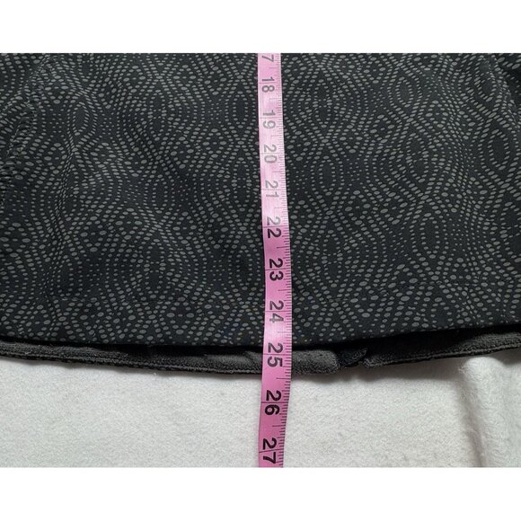 COLUMBIA Women Hooded Diamond Print Coat Softshell Asym Zipper Sz M Gray 18-15 - Picture 14 of 14